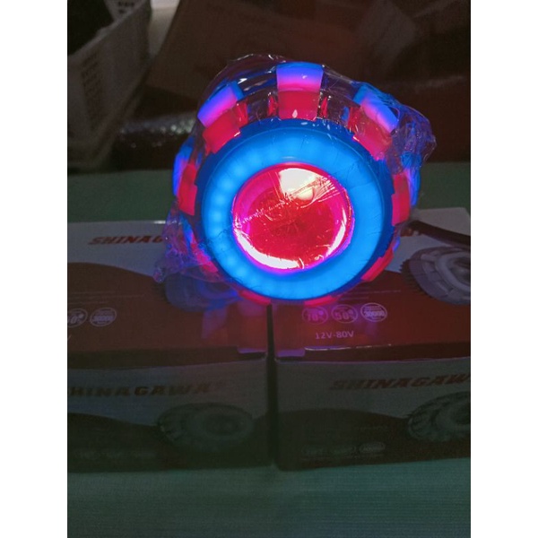 lampu depan projie mini LED ubur ubur 3rin buat matic dan bebek gak usah bobok