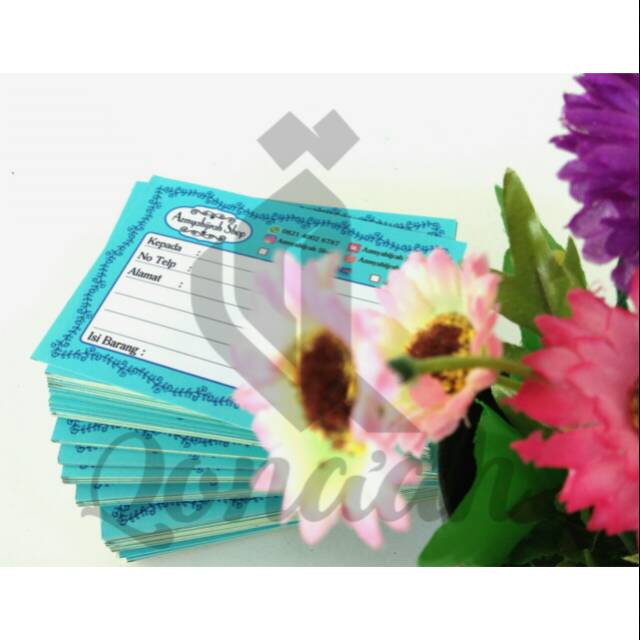 

100pcs stiker pengiriman bahan hvs stiker 35k