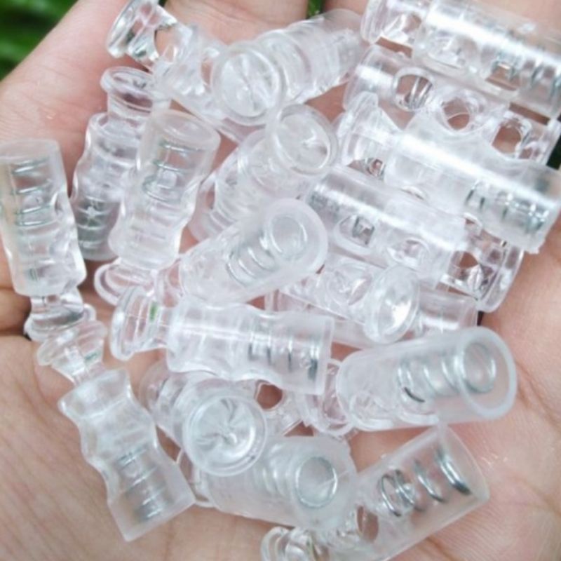 10pcs stopper tabung 2 lubang