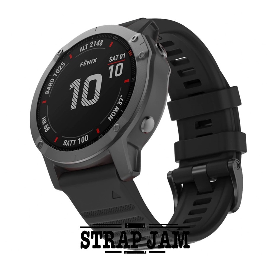 MF6 Watch Strap Garmin Fenix 7 47mm - Tali Jam Tangan 22mm Quick Fit Rubber Silikon