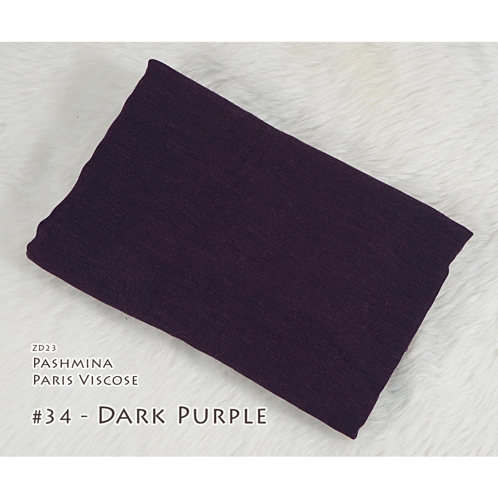 Pashmina Polos Paris Viscose - AYUMI by Luulu Scarf-#34 - Dark Purple