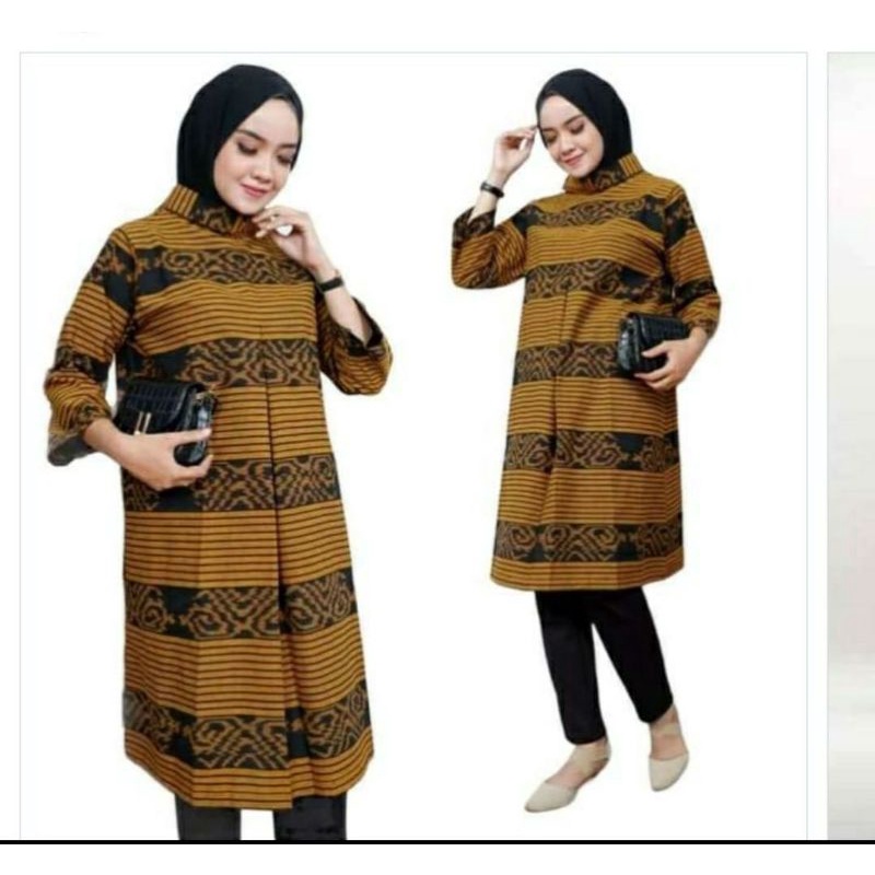 Dress tenun etnik maluku baju tenun jepara feminim DTB 29