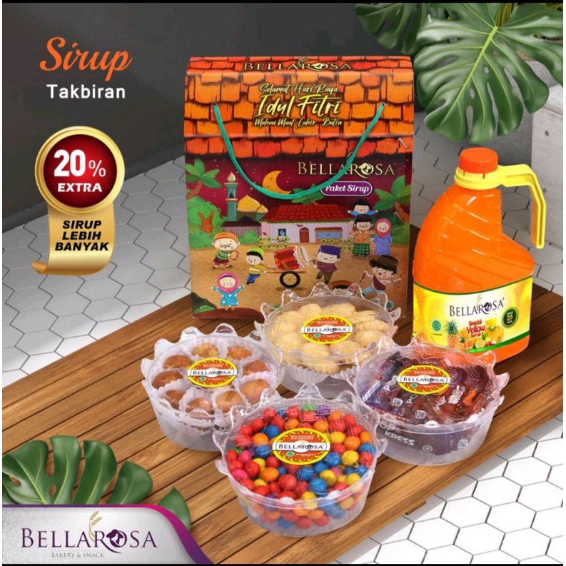 

Bellarosa paket sirup unta + kue kering