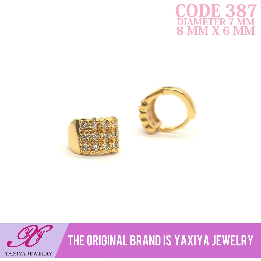

Anting Permata Lapis emas Perhiasan imitasi Gold Yaxiya Jewelry 387