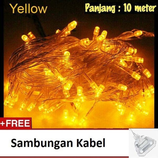  LAMPU  TUMBLR  WARNA KUNING  LAMPU  HIAS DAN NATAL TWiNKLE 