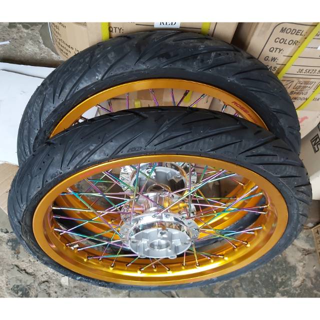 Velg vixion new lebar 215/185/17 plus ban fdr