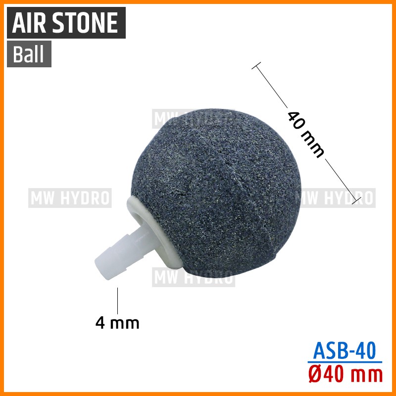 Air Stone Ball, 40 mm - Airstone / Batu Aerator Bulat