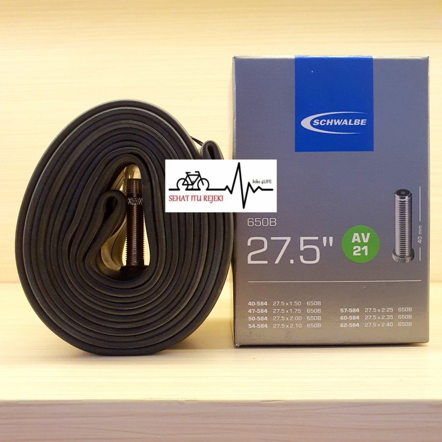 BAN DALAM SEPEDA 27.5 X 1.50 1.75 2.00 2.10 2.25 2.35 2.40 SCHWALBE. AV SCHRADER