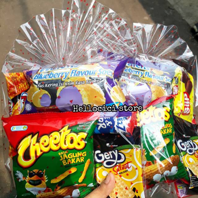 

PROMO PARCEL 6.300 SNACK MURAH unik kemasan kipas ulang tahun