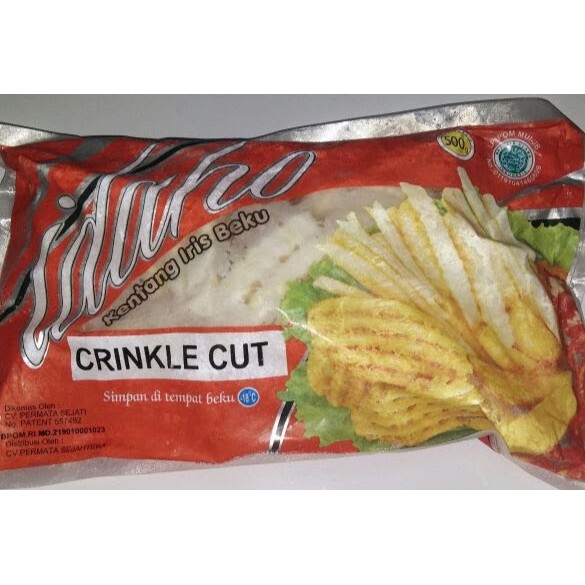 

Kentang beku Idaho Crinkle cut 500 gr