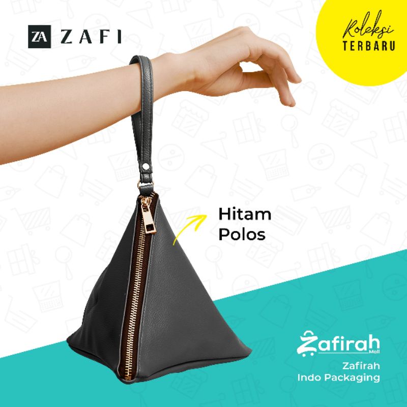 ZAFI Travel Pouch segitiga pouch piramid