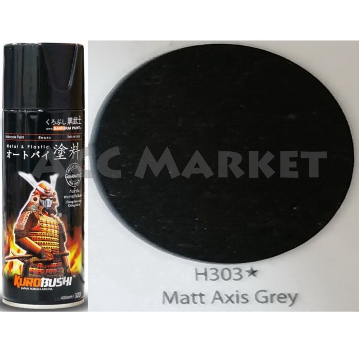 Pilox Samurai Pilok Pylox Hitam Matt Axis Grey H303