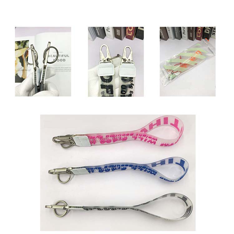 Off White Ow Jelly Lanyard &amp; Fashion Webbing Exquisite Mobile Phone Keychain Keyring / Denim Rope / Lanyard Decoration