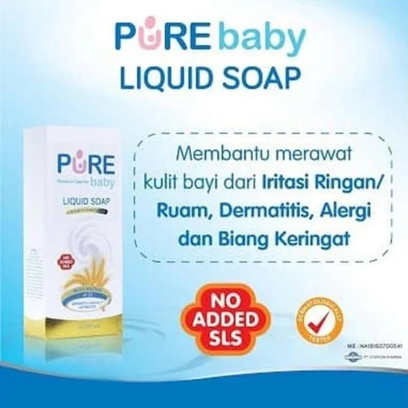 homimart I PURE BB Liquid soap 80ml // 230ml Perawatan Kulit Bayi Menghilangkan Iritasi Kulit