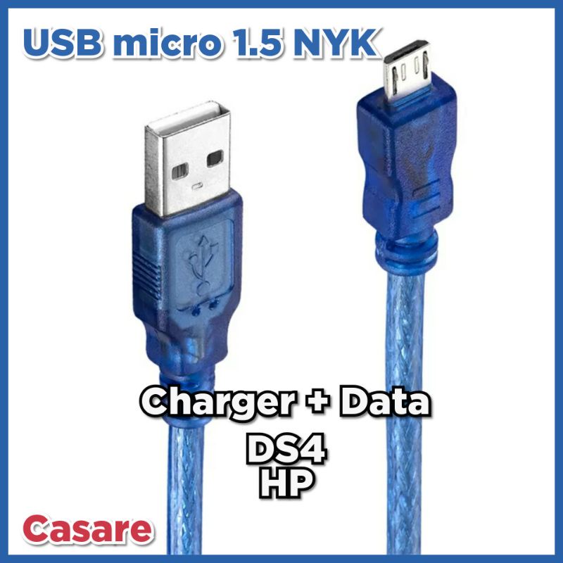 Usb Charger Micro DS4 / HP Merk NYK 1.5m