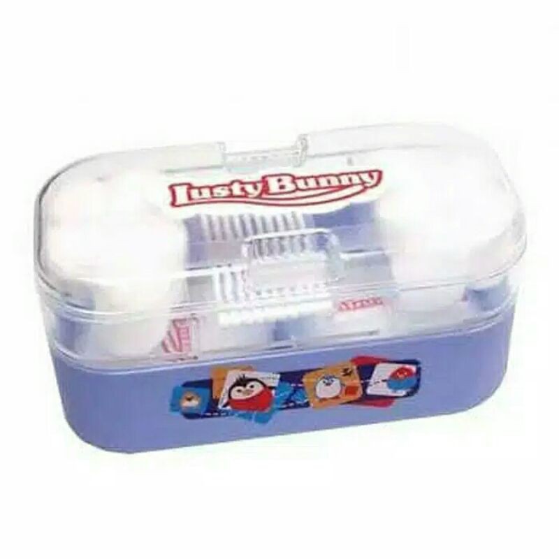 LUSTY BUNNY TEMPAT BEDAK + COTTON BUDS-TEMPAT BEDAK LUSTY BUNNY + COTTON BUDS-TEMPAT BEDAK DOBEL