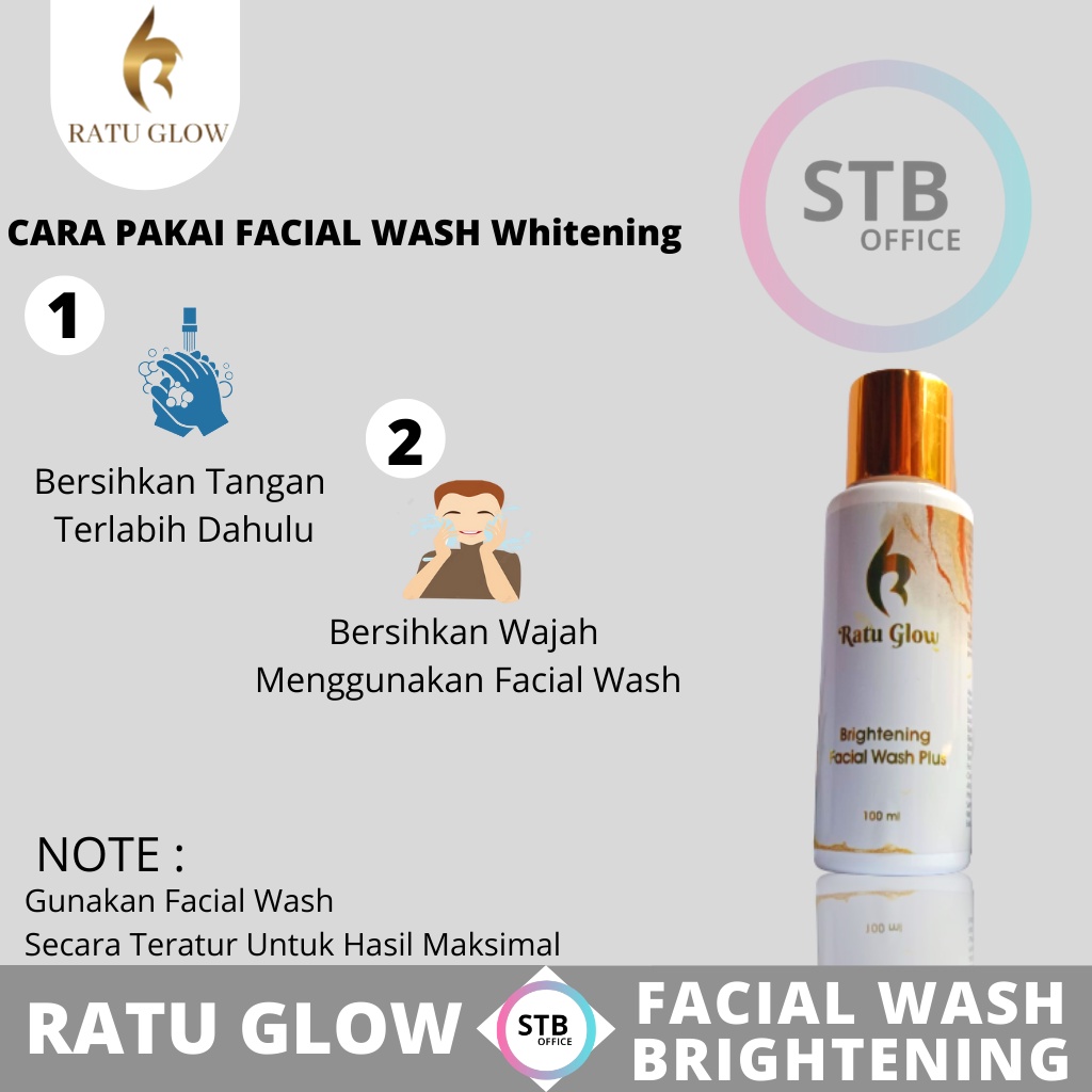 Ratu Glow Facial Wash Brightening Skincare Perawatan Pembersih Kulit Wajah