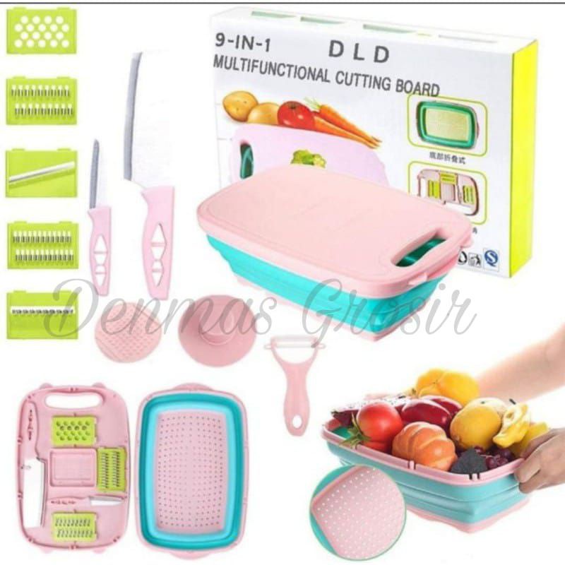 [TERMURAH] COD Talenan Set Slicer/Parutan Multifungsi/Bisa jadi baskom