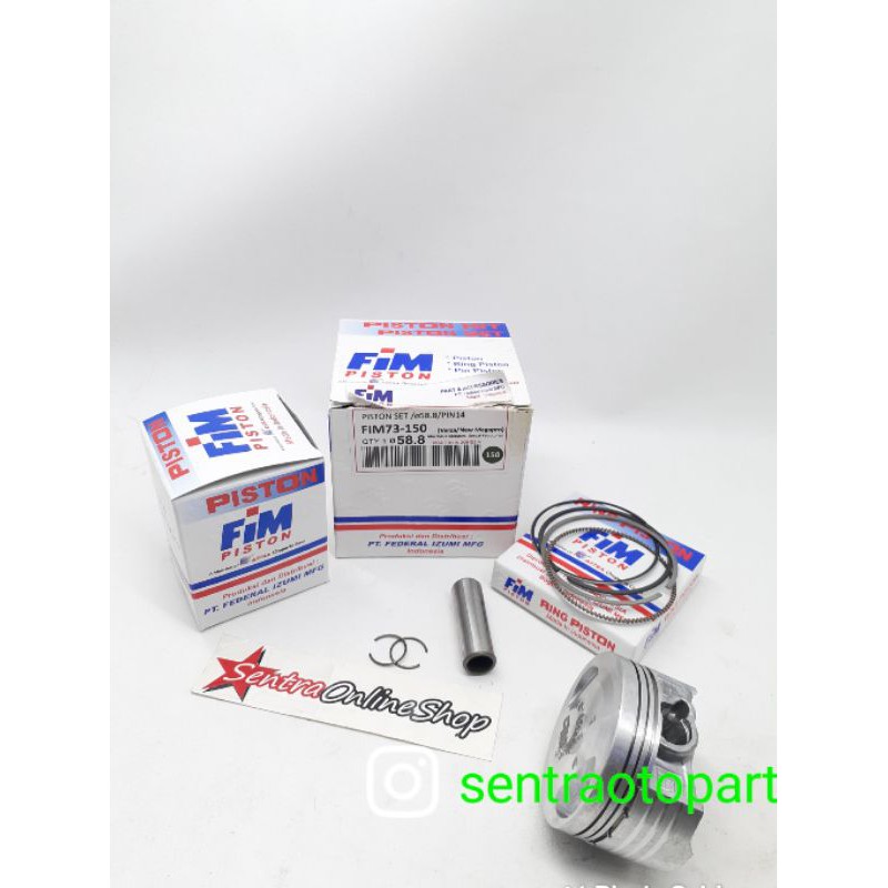 piston seher kit megapro monoshok oversize 150 original fim