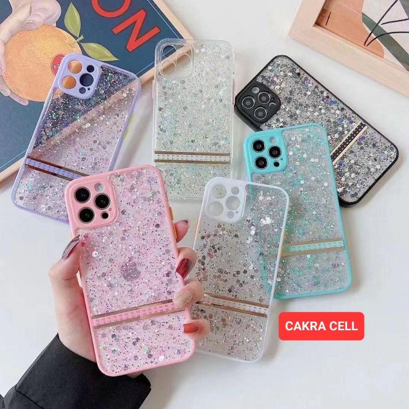 Case Gliter Lis Diamond OPPO A15 A15S A5 2020 A9 2020 Casing Silikon Hardcase