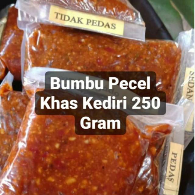 

BUMBU PECEL KHAS KEDIRI 250 GR PEDAS / TIDAK PEDAS