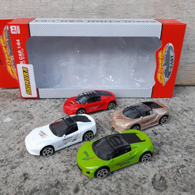 Diecast Set Mobil Sedan - Paket Mainan Miniatur Car Anak Edukatif