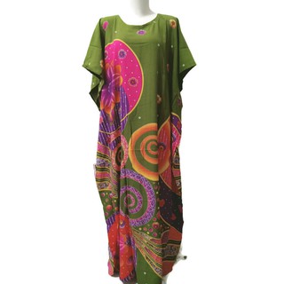  Daster  batik kencana ungu model  LD kalong  label biru 
