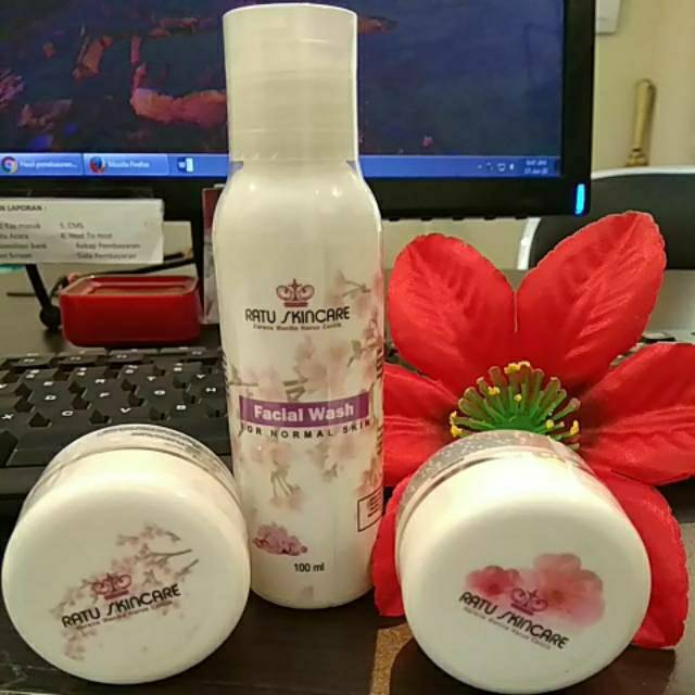 Ratu Skincare "Paket Kulit Normal ber BPOM" (Aman untuk Bumil/Busui)