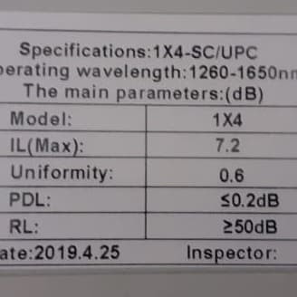 Splitter SC/UPC Box