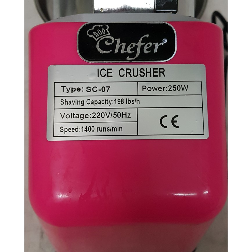 Chefer Ice Shaver / Ice Crusher Machine - Mesin Serut Es