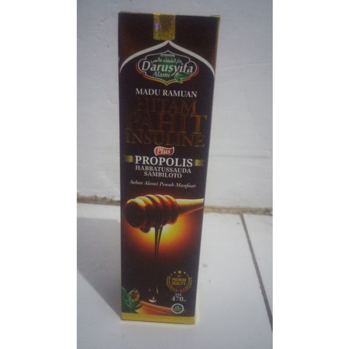 

201nhgg Madu Hitam Pahit Insulin Plus Habbatussauda Sambiloto Darusyifa Ds201Fs