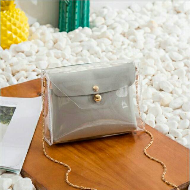 Tas transparan simple elegant