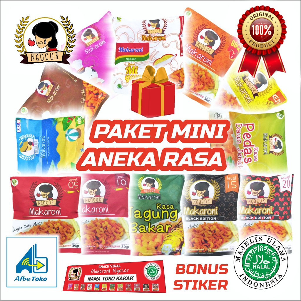 PAKET MINI RESELLER BIG CUAN ORIGINAL SNACK  MAKARONI 