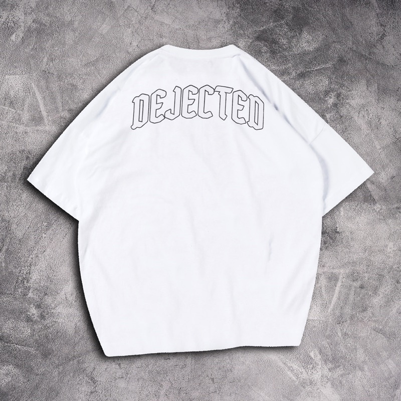 [N00812] T-shirt Oversized Distro Motif DEJECTED XXX