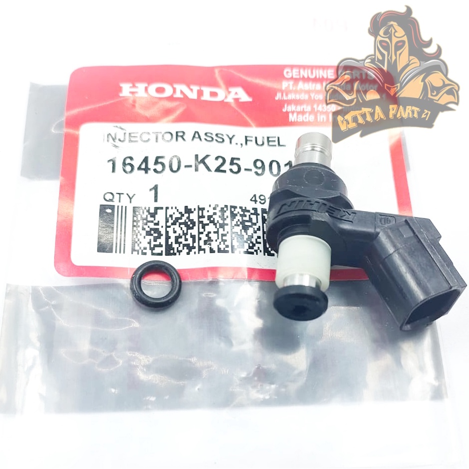 INJEKTOR ASLI ORIGINAL HONDA AHM K25 TANPA SAMBUNGAN KUALITAS ASLI ORIGINAL HONDA AHM BEAT FI BEAT ESP BEAT STREET SPACY SCOOPY VARIO 110