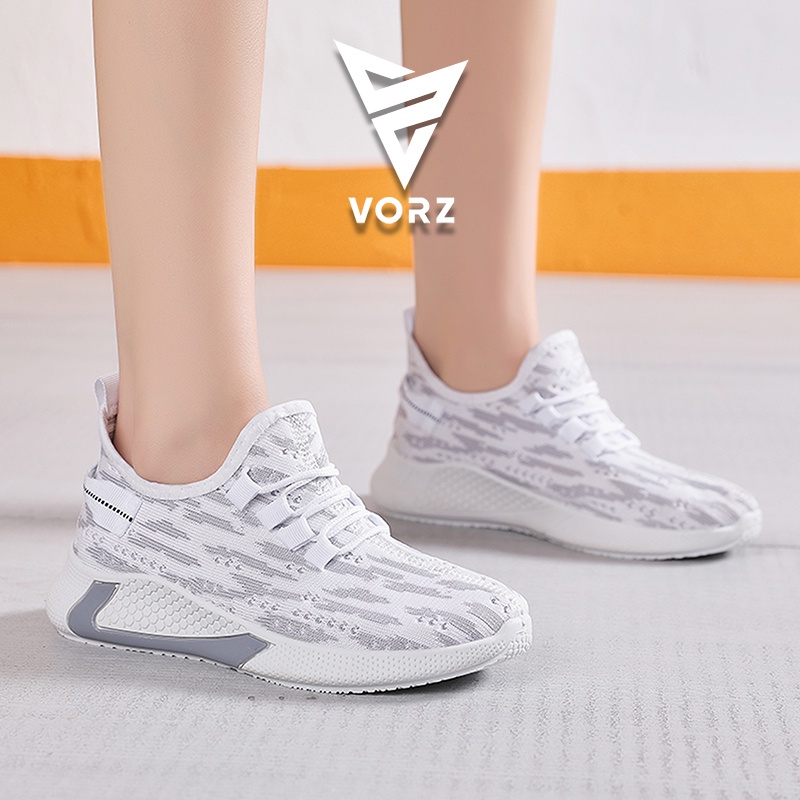 Vorz Zebra | Sepatu Wanita | Sneakers Wanita Running Gym Shoes Sports