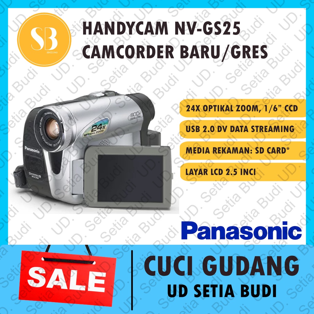 Handycam Panasonic NV-GS25 Camcorder Baru Murah