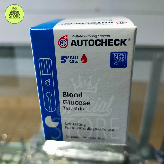Autocheck Blood Glucose Strip / Strip Gula Autocheck