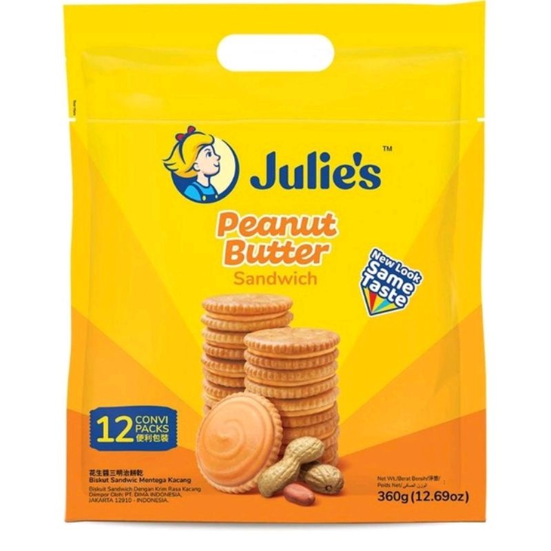 

JULIE'S Julies biscuit kacang malaysia PEANUT BUTTER SAND 360gr