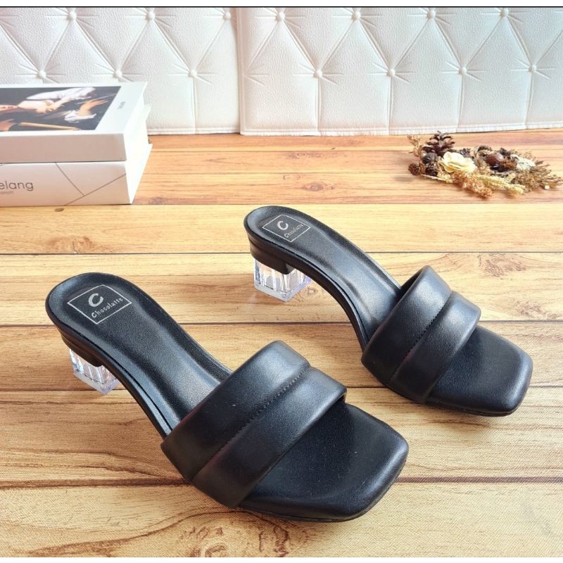 ABBUSHOES Aj 28 sendal hak kaca kokop lis alexa 5cm