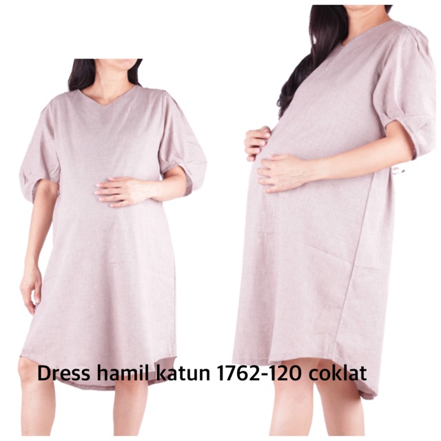 Baju hamil dress katun 1762