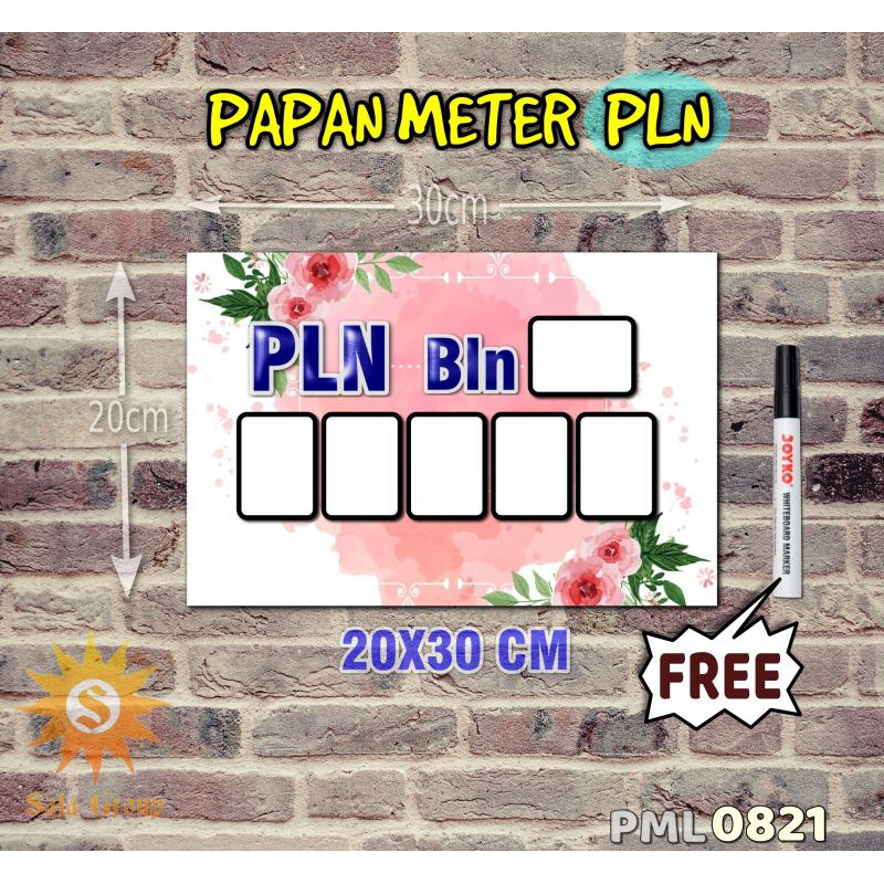 

Safa Papan Meter Listrik PLN PAM motif Unik - Flower 21