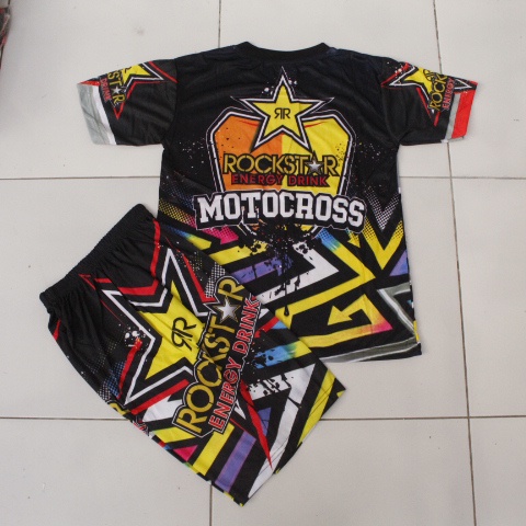 baju anak balap motor cross size 2-12thn