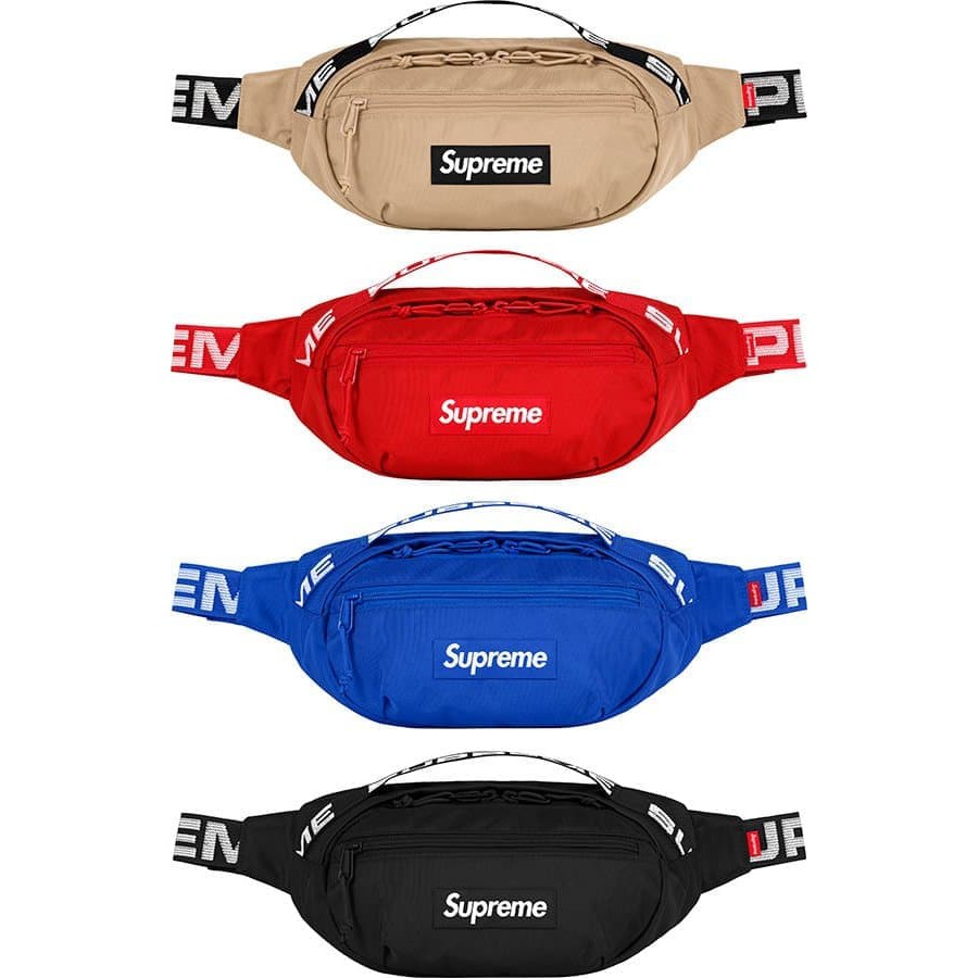 Tas Supreme Waist Bag SS18 Canvas - Mirror Quality