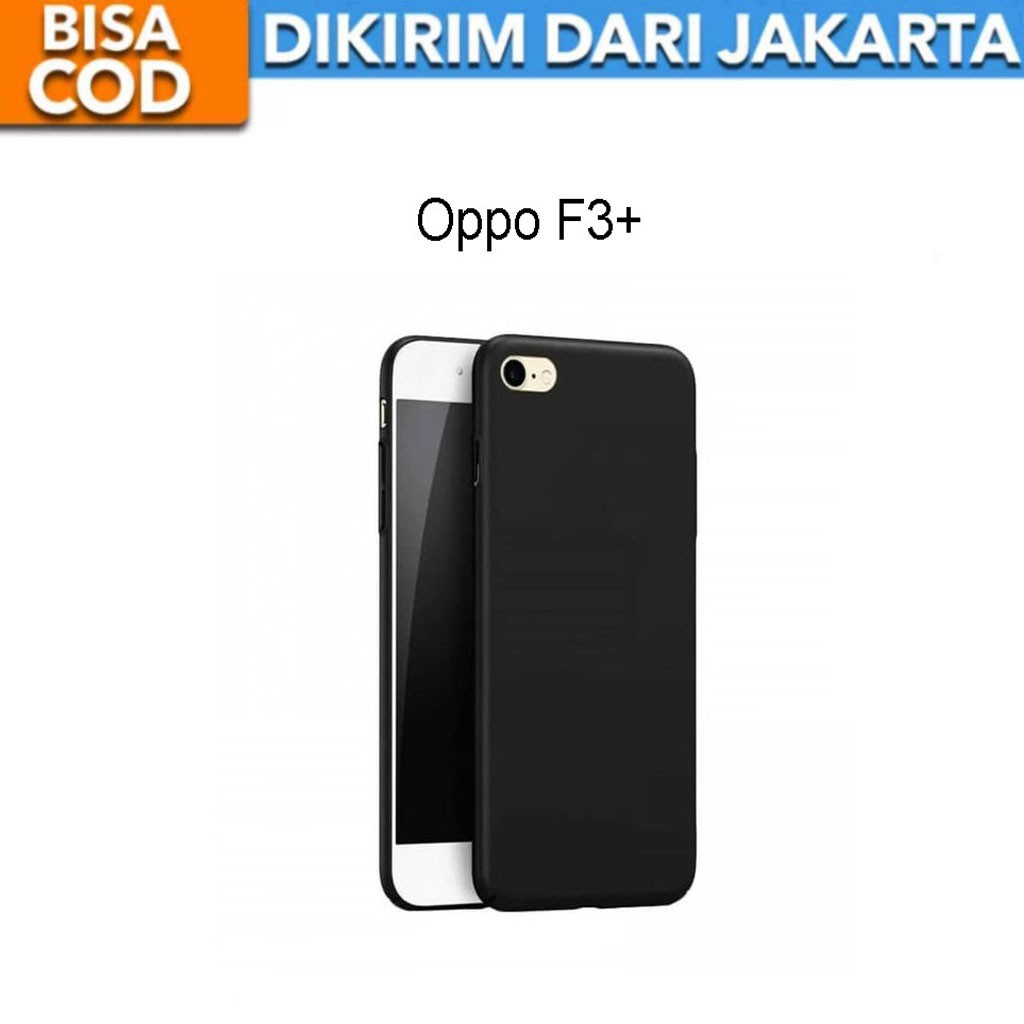 SoftCase Black Matte for Oppo F3+