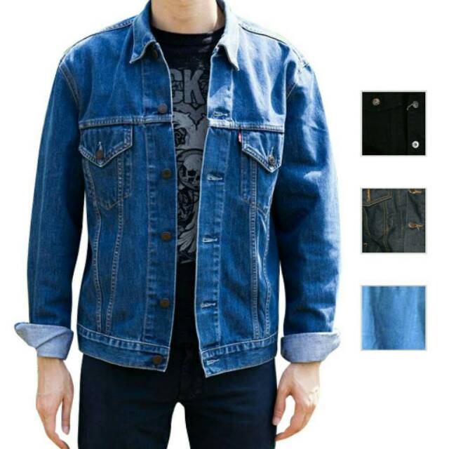 JAKET LEVIS BLUE WASH COWOK KEREN ORIGINAL LEVIS TERMURAH