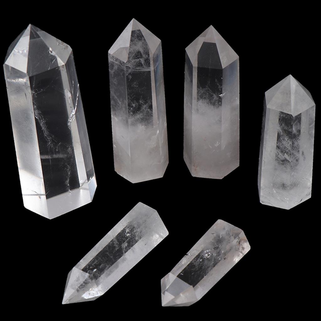 Gentlehappy Clear Quartz Crystal Point Spesimen Tongkat Alami Reiki Healing Stone