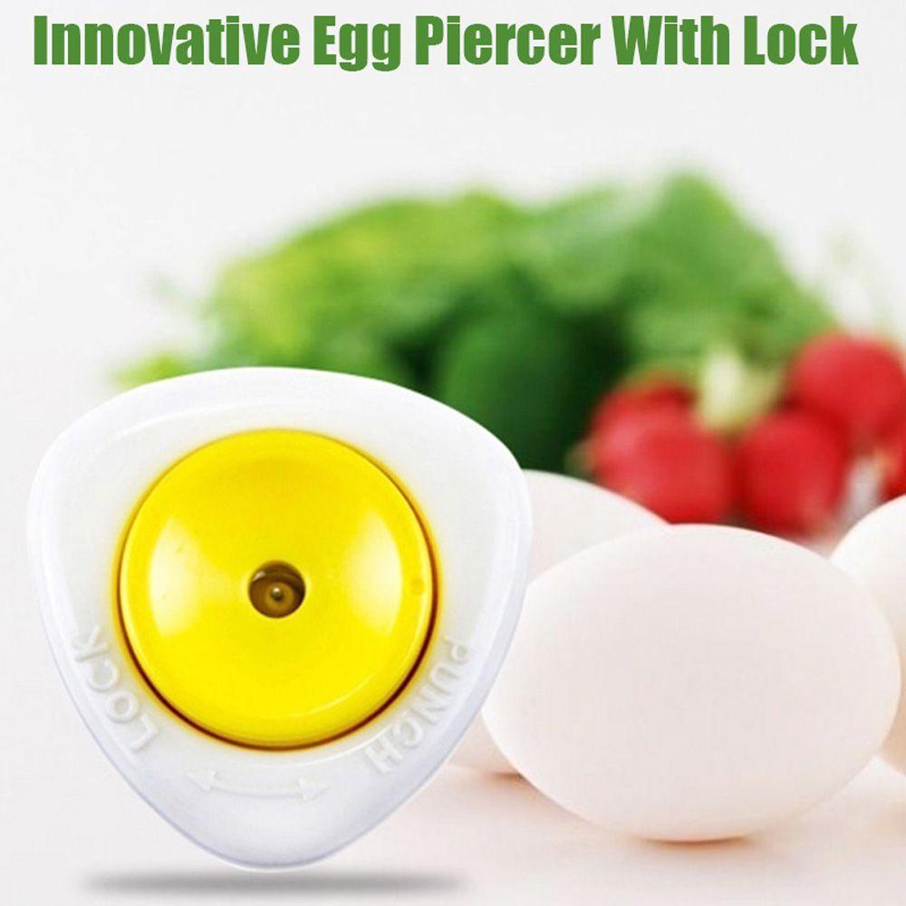 [Elegan] Egg Piercing Gadget Home Cookware Alat Masak Dengan Pengunci Makan Tusuk Telur