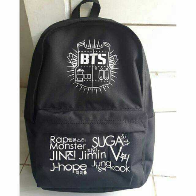 bts kpop tas ransel bangtan boys backpack tas distro sekolah