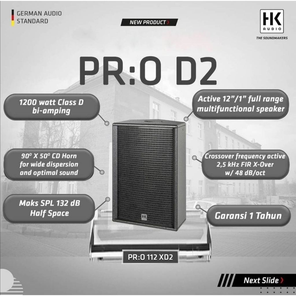 Speaker Aktif HK Audio PR:O 112 XD2 / Premium PRO 112X D2 Original Satuan